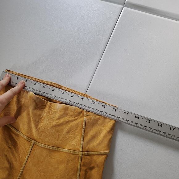 Lululemon Align High Rise Pant Leggings 25" Women 6 Yellow Pocket Athletic Yoga - Picture 7 of 8